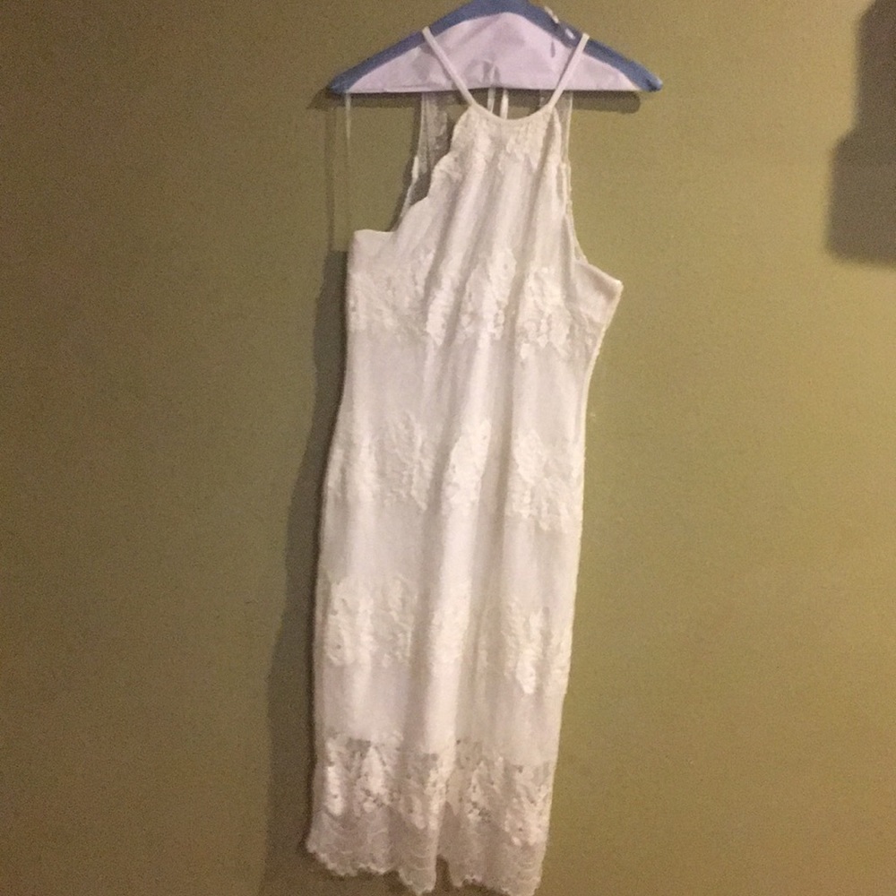 White lace dress